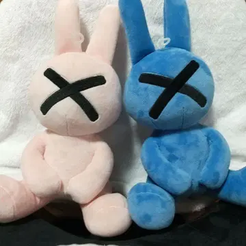 아사노 이니오 소라닌 엑스 토끼 봉제 인형 파랑 핑크