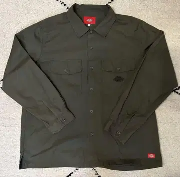 Dickies 긴팔 워크 셔츠 XL 사이즈 올리브