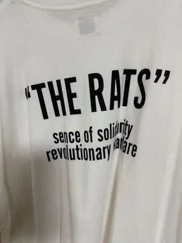 RATS THE RATS T셔츠 XLARGE 화이트 시착만 한 상품
