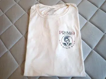 PRIMO Hawaiian Beer T셔츠 옅은 크림색 빈티지 티