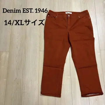 데님 EST. 1946 오렌지 브라운 캐주얼 팬츠 14/XL