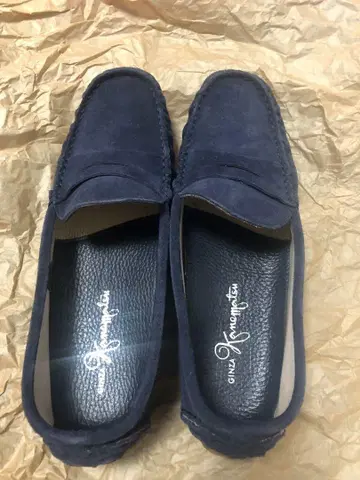 네이비 스웨이드 로퍼 24 D 카네마츠