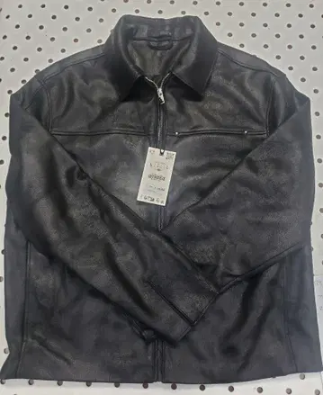 ZARA 2024 즉시 완판 블랙 인조 가죽 봄버 자켓