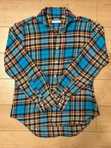 BARNEYS NEW YORK 체크 무늬 셔츠 M