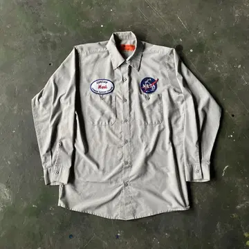 NASA RED KAP 레드캡 USA제 긴팔 워크 셔츠