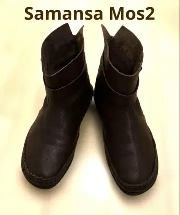 다크 브라운 가죽 숏부츠