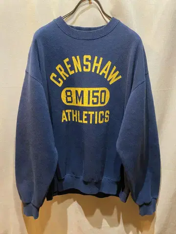 CRENSHAW ATHLETICS 구제 의류 맨투맨 90s 네이비
