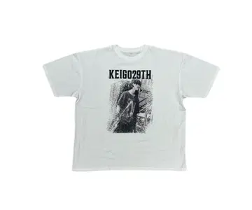 Novelbright 케이고 KEIGO29TH 그래픽 T셔츠 화이트