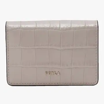 FURLA 바빌론 카드 케이스 명함지갑 악어 엠보