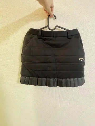 Callaway 블랙 플리츠 스커트