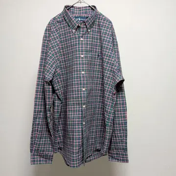 랄프 로렌 90s 체크 셔츠 XL 빈티지