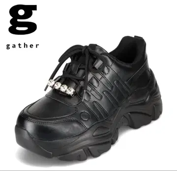 gather G-104 블랙 스니커즈