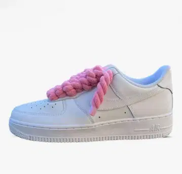 에어포스 1 화이트 핑크 신발끈