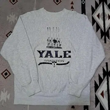 90s YALE 칼리지 맨투맨 그레이 XL