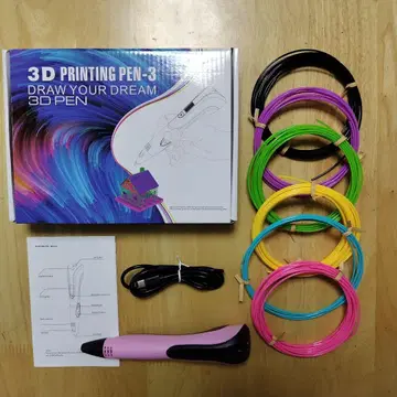 3D PRINTING PEN-3 3D펜 필라멘트 6색 포함