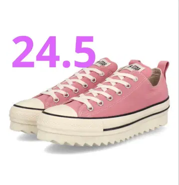컨버스 샤크 밑창 핑크 올스타 24.5 통굽
