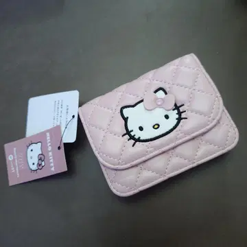 헬로키티 퀼팅 카드 케이스 핑크 미사용 새상품