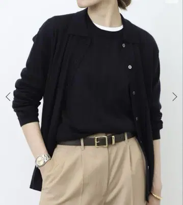L'APPARTEMENT 캐시미어 실크 니트 가디건