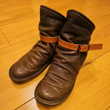 세일 트리펜 봄 브라운 계열 가죽 숏부츠 37