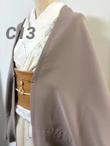 C-13 얇은 겉옷 탁한 모카 모몽가 코트 긴 겉옷 모몽가 코트
