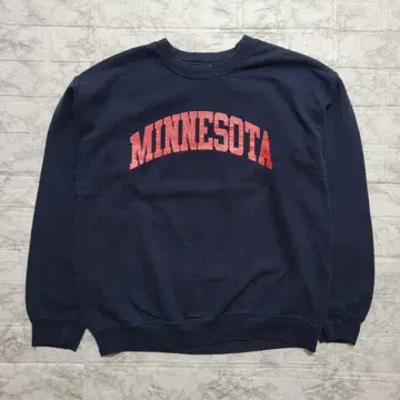 GILDAN 구제 맨투맨 MINNESOTA 칼리지 로고
