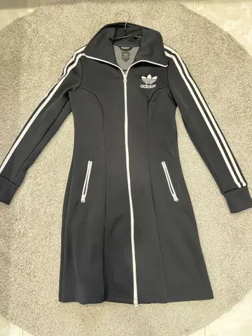 adidas 저지 원피스 블랙