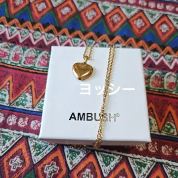 AMBUSH 하트 펜던트 목걸이