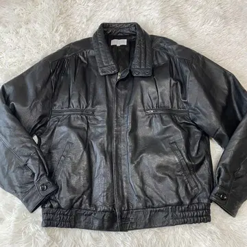 BELGIO 가죽 자켓 블랙 3L