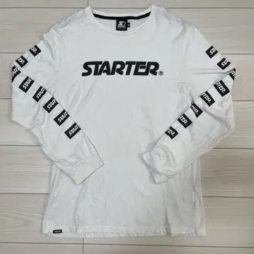 STARTER 롱 슬리브 T셔츠 XL 화이트