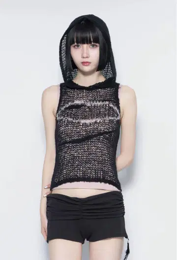 theredthred S open knit tops heart
