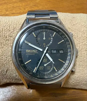 SEIKO 세이코 스피도 타이머 흑금 팬더 6138-8020 작동품