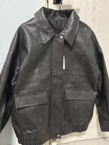 블랙 가죽 자켓 F 사이즈