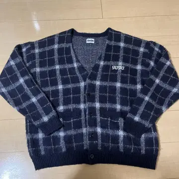 9090 체크 가디건 XL