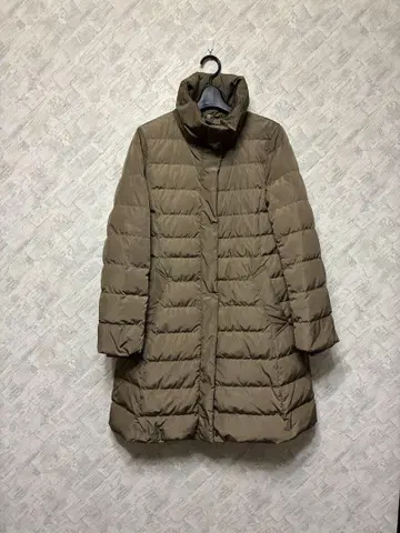 무인양품 브라운 다운 롱 코트 퀼팅 M 경량 새상품급