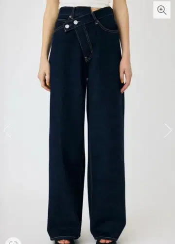 MOUSSY 크로스 웨이스트 와이드 스트레이트