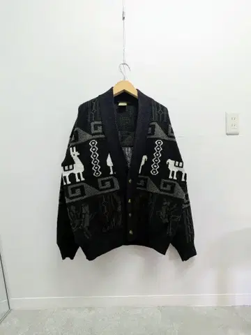Animal Pattern Heavy Ounce Knit Cardigan
