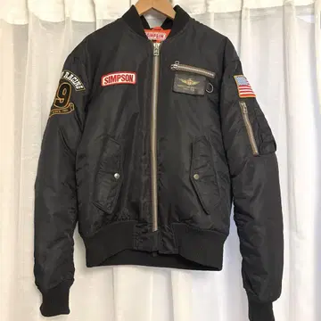 SIMPSON 심슨 MA-1 플라이트 자켓 와펜 자수 M