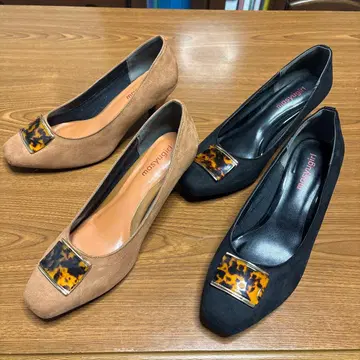 스웨이드 느낌 하이힐 펌프스 2색 세트