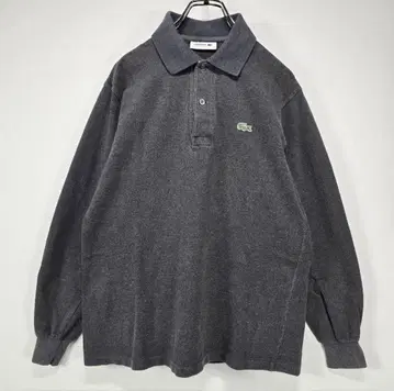 LACOSTE 긴팔 피케 셔츠 3 다크 그레이