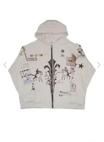 TOOMUCHTAX PRINTED WAFFLE zip 원빈 착용