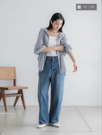 crewre 풀달 스팬 후드 셔츠 size2