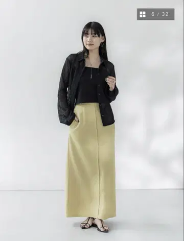 crewre 플레어 슬리브 메쉬 셔츠 size 2