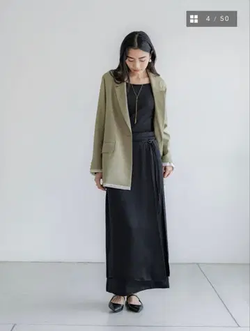crewre 랩 레이어드 I 라인 스커트 size 2