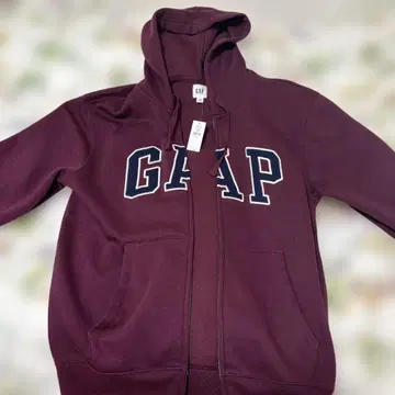 GAP 택 포함 새상품 와인 집업 후드티 XS