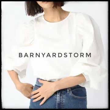 BARNYARDSTORM 퍼프 슬리브 긴팔 티셔츠 블라우스 셔츠