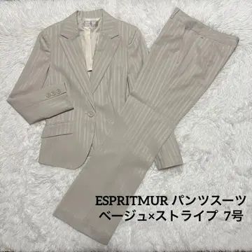 에스프리뮬 수트 셋업 베이지 x 스트라이프 세트 ESPRITMUR