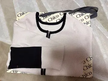 Chico 배색 절개 2WAY 지퍼 가디건