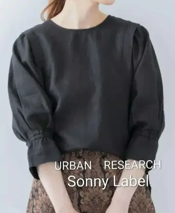 어반 리서치 써니 라벨 7부 소매 린넨 블라우스