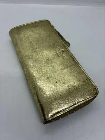 케이트 스페이드 골드 가죽 장지갑 kate spade