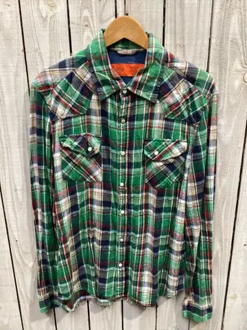 Dickies (디키즈) 플란넬 셔츠 그린